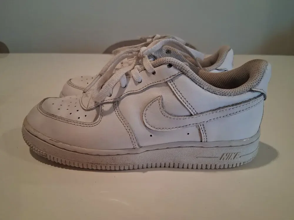 Nike Air Force 1 size 10c kids shoes White 314194-117 [J5]